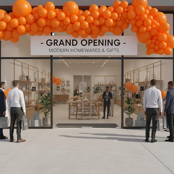 Balloon Garland Arch Kit – 146 Pcs Orange Balloons for Baby Shower, Birthday, Gender Reveal, Wedding Party – DIY Kit by Vellax™