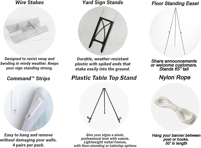 Welcome To Our Wedding Sign, Modern Wedding Welcome Sign With Stand, 12x18, 18x27, 24x36 inches, Plastic, Weatherproof & Fade-Resistant, Indoor/Outdoor Use