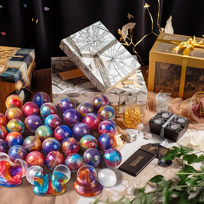 JOYIN Slime Party Favors, 36 Pack Galaxy Slime Ball - Stretchy, Non-Sticky, Mess-Free, Stress Relief, and Safe - Toys for Girls and Boys - Classroom Reward, Party Supplies