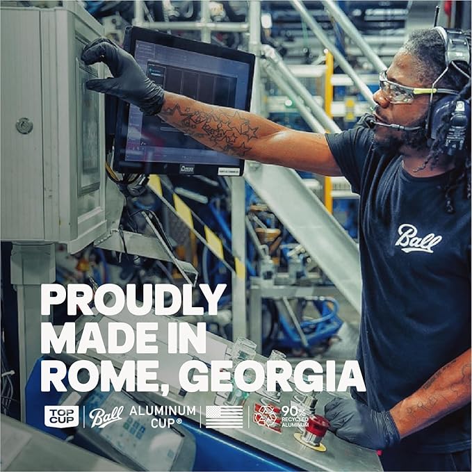 Top Cup by Ball – 16 Ounce, 600 Count, Reusable Aluminum Party Cups | Cold-Holding, Recyclable, Made in USA