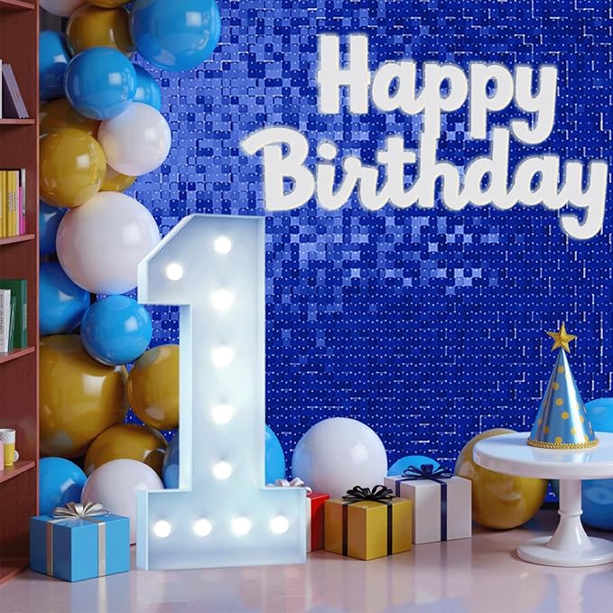 4FT Marquee Light Up Number, Giant Large Number PRE-CUT Foam Board Sign DIY Party Decor for Wedding, Birthday, Anniversary, Graduation, Holiday&Home Supplies (Number 1)