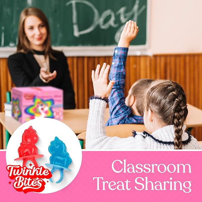 30 Pack Unicorn Ring Candy - Individually Wrapped - Unicorn Party Favors - Bulk Candy Use For Kids, Adults, Classroom, Pinata - Unicorn Birthday Decorations