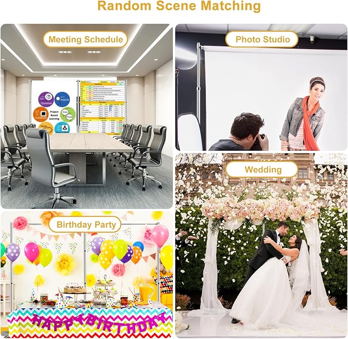 Jiang&Rong 10ft x 20ft Adjustable Backdrop Stand Kit - Heavy Duty Pipe and Drape Stand for Photo Studio, Booth, or Photography Backgrounds