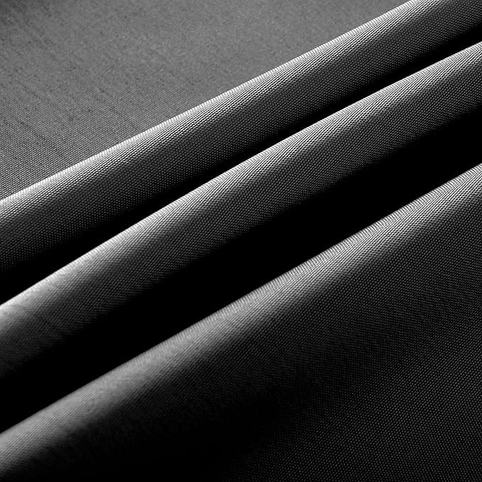 2-Pack Round 108-inch Grey Table Cloths, Solid Stain and Wrinkle Resistant Circular Tablecloth, Premium Plain Weave Polyester Fabric Table Linen Covers for Hotel, Banquet