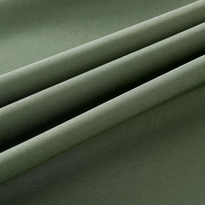 2-Pack 60x144 inch Sage Green Table Cloths, Solid Stain and Wrinkle Resistant Oblong Tablecloth, Premium Plain Weave Polyester Fabric Rectangle Table Linen Covers for Hotel, Banquet