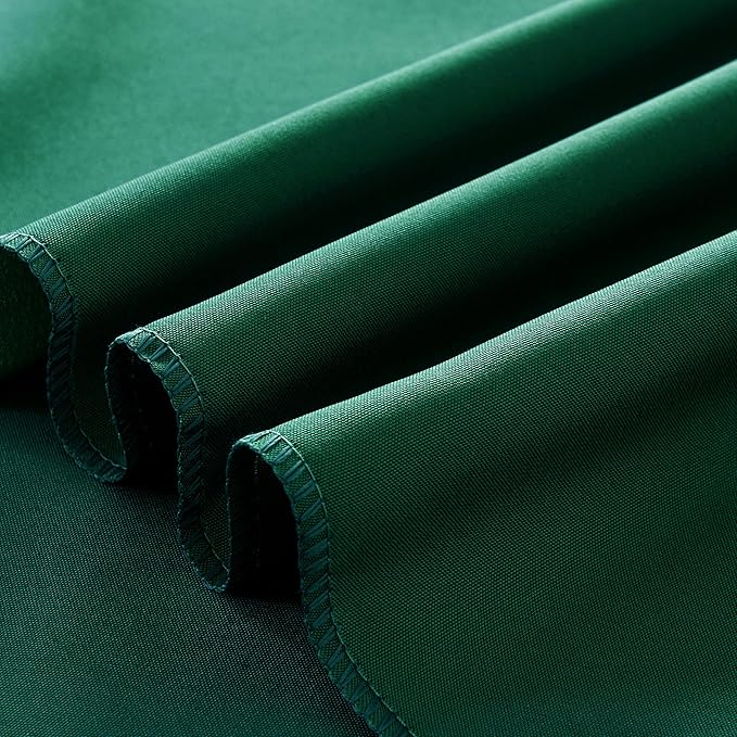 6-Pack 60x60 inch Blackish Green Table Cloths, Solid Stain and Wrinkle Resistant Tablecloth, Premium Plain Weave Polyester Fabric Rectangle Table Linen Covers for Hotel, Banquet