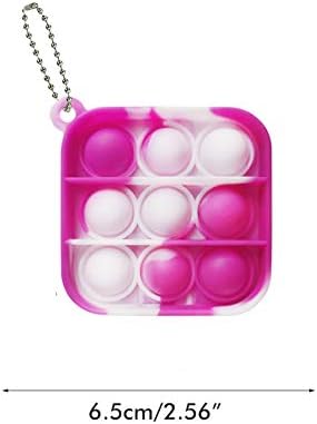 12 Pcs Mini Pop Bubble Fidget Sensory Toys, Pop Toy Bulk for Party Favor, Classroom Student Prizes Easter Basket Goodie Bag Stuffers Christmas Valentine Gift for Kid