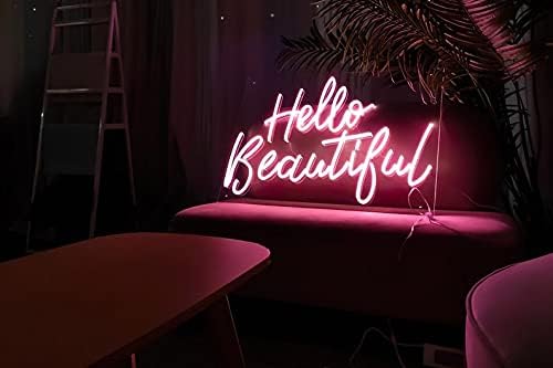 LED Neon Sign Night Light for Wall Party Décor Bedroom Room Bar Wedding Home Birthday Art Decoration Christmas with USB Chain Light modulator 5v (lets party blue)