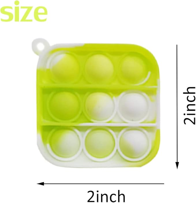 120 Pcs Mini Pop Bubble Fidget Sensory Toys for Party Favors,Pop Keychain Bulk for Classroom Prizes, Easter Basket Stuffers Christmas Valentine Gifts for Kids Students