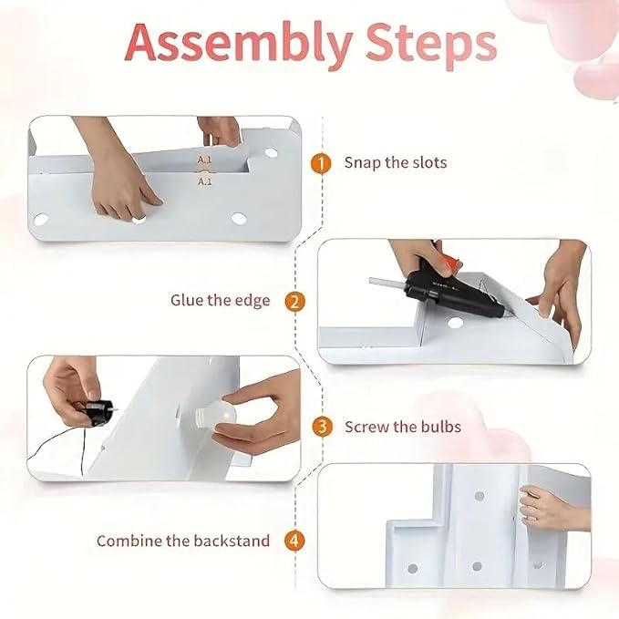 6 Sets, OHBABY Letter Light, 4FT, Suitable for Baby Party, Baby Shower, Birthday and Other Multi Scene Applications, with Light Strings, Christmas, Halloween Decorations