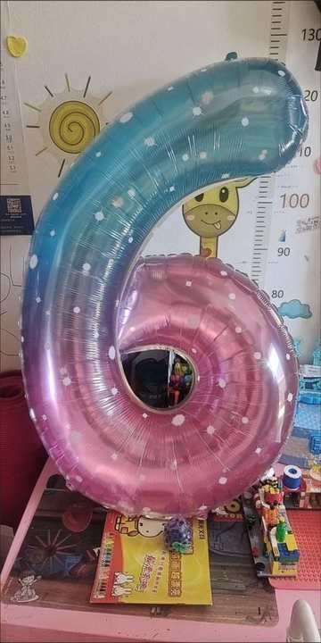 1 Balloon - Starry Sky Birthday Number Balloons, 40 Inch Large Foil Balloons for Men Women Boys Girls Starry Sky Themed Birthday Decorations