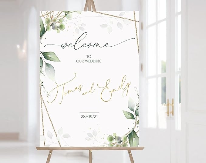 Personalized Wedding Welcome Sign, Welcome To Our Wedding Sign, Wedding Sign Board, Welcome Sign For Wedding, Wedding Yard Sign,Wedding Outdoor Sign #19, Full Size