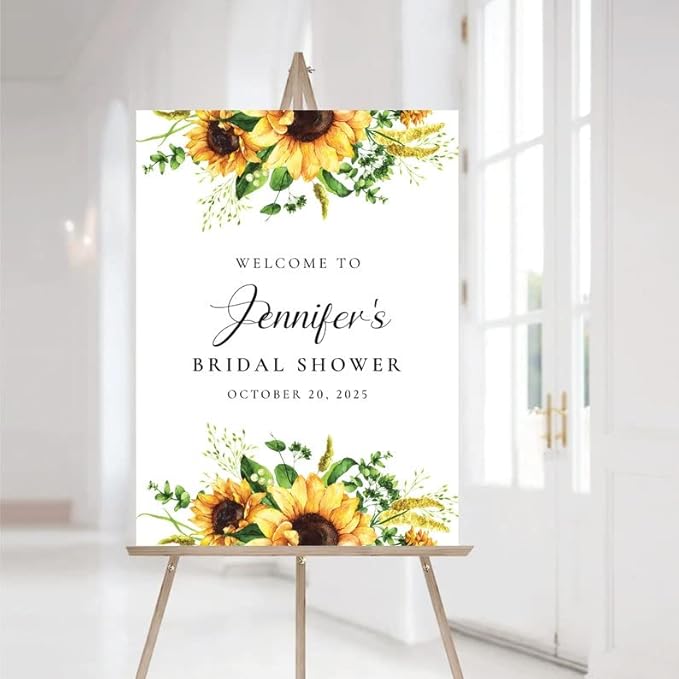 Sunflower Bridal Shower Sign, Bridal Shower Signs, Sunflower Shower Decoration, Sunflower Welcome Sign, Bridal Brunch Sign, Bridal Shower Signs For Backdrop, Bridal Shower Welcome Sign Personalized