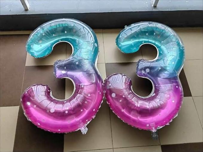 0 Balloon - Starry Sky Birthday Number Balloons, 40 Inch Large Foil Balloons for Men Women Boys Girls Starry Sky Themed Birthday Decorations