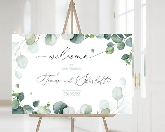 Personalized Wedding Welcome Sign, Welcome To Our Wedding Sign, Wedding Sign Board, Welcome Sign For Wedding, Wedding Yard Sign,Wedding Outdoor Sign #15, Full Size