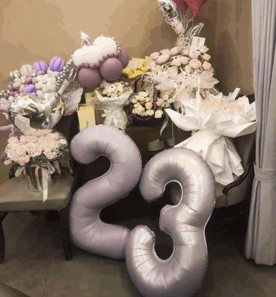 0 Balloon - Lilac Birthday Number Balloons, 40 Inch Large Foil Balloons for Men Women Boys Girls Lilac Themed Birthday Decorations