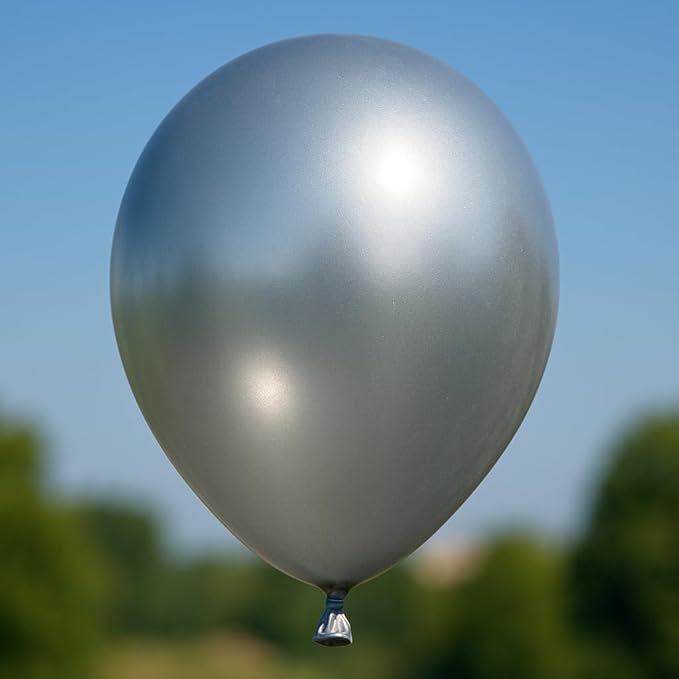 Balloon Garland Arch Kit – 146 Pcs Metallic Silver Balloons for Baby Shower, Birthday, Gender Reveal, Wedding Party – DIY Kit by Vellax™