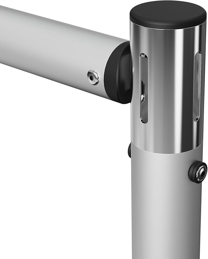 8x8ft Pipe and Drape Backdrop Stand, Adjustable Metal Frame with Crossbar for Weddings, Trade Shows, Parties, and Event Display – Durable Heavy Duty Photo Backdrop Stand