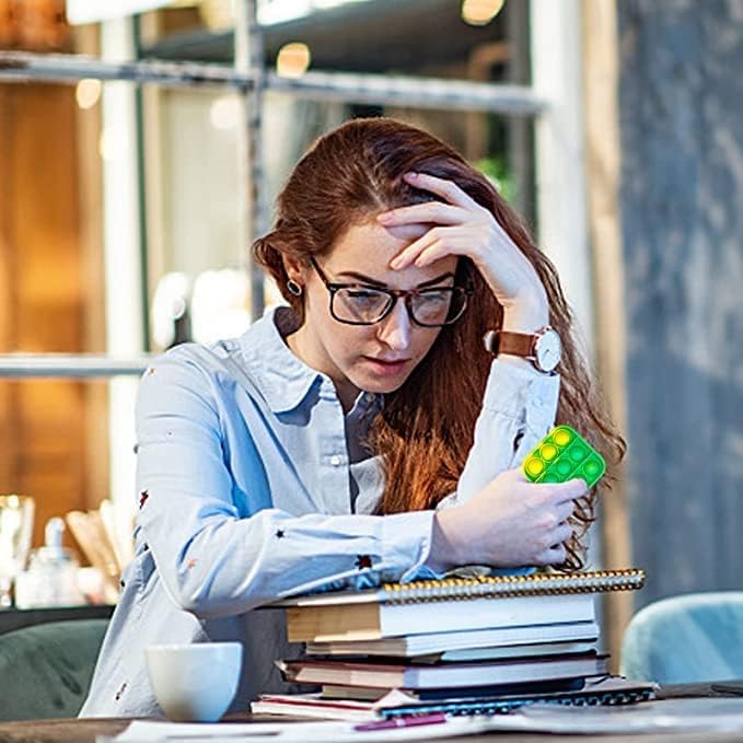 Christmas 60Pcs Mini Pop Push It Keychain Fidget Toy Pack,Mini Pop Push It Bubble Fidget Sensory Toys,Toys for Kids Adult Gifts