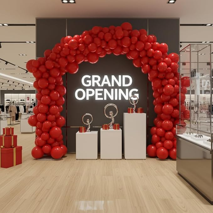 Balloon Garland Arch Kit – 146 Pcs Red Balloons for Baby Shower, Birthday, Gender Reveal, Wedding Party – DIY Kit by Vellax™