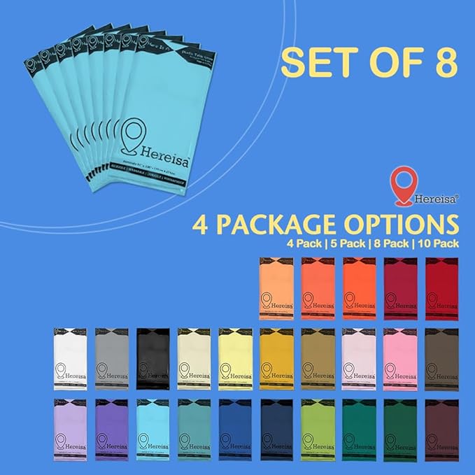 8-Count Light Blue Disposable Plastic Tablecloths Rectangle 54x108 Inch - Extra Long Waterproof Banquet Table Covers for Parties & Catering