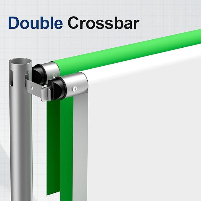 EMART Backdrop Stand Heavy Duty 10x10Ft, Double Crossbar Pipe and Drape Photo Background Support Kit, Adjustable Metal Frame with Flat Base for Wedding Birthday Party Decoration