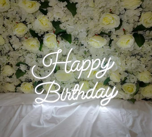 LED Neon Sign Night Light for Wall Party Décor Bedroom Room Bar Wedding Home Birthday Art Decoration Christmas with USB Chain Light modulator 5v (lets party blue)