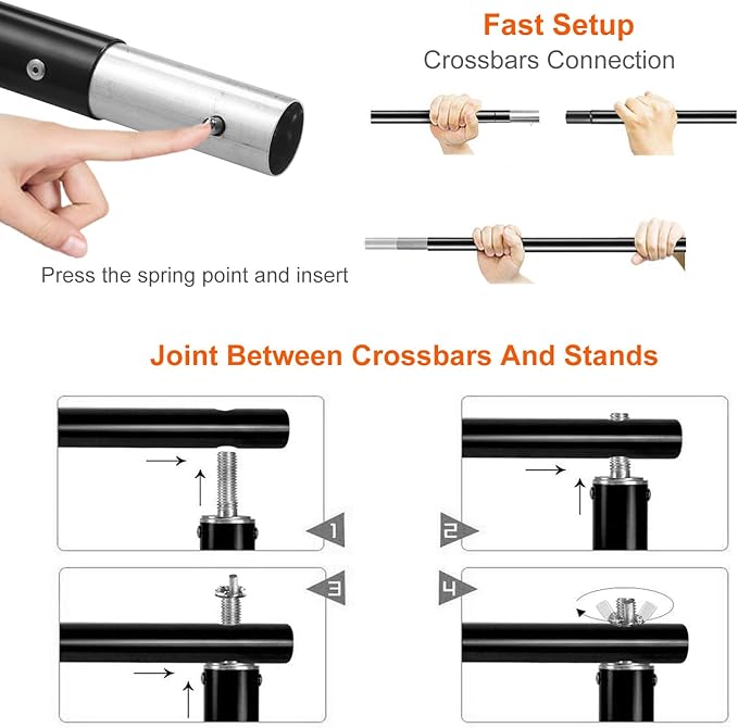 iMounTEK Backdrop Stand Photo Video Studio, 10Ft Wide Adjustable Backdrop Stand, Background Support System Kit with Clamps Carry Bag for Photography/Wedding/Party Decoration
