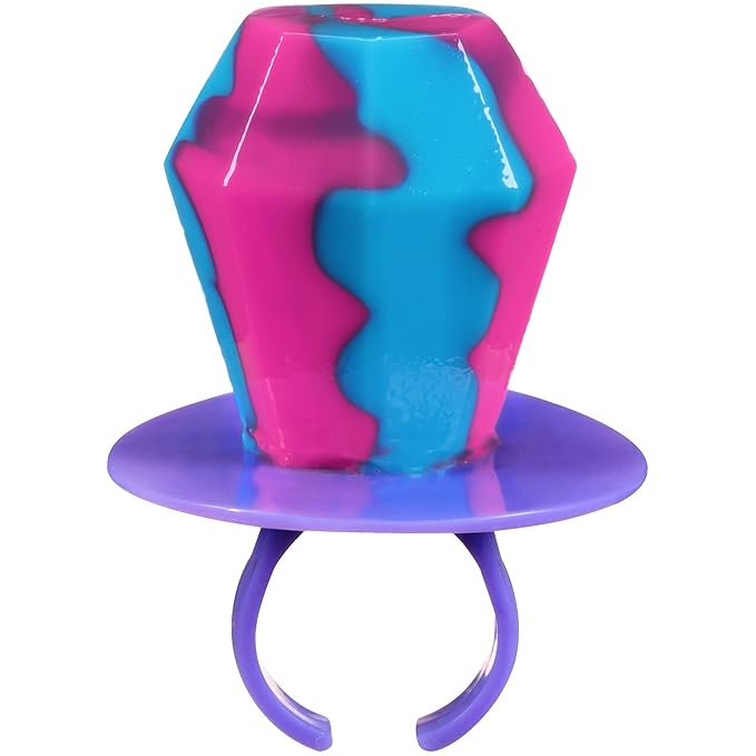 Ring Pop Candy, Christmas Lollipops, 50 Ct Party Favors in Assorted Fruity Flavors - Full Size, Bulk Variety Pack, Individually Wrapped Hard Candy For Stocking Stuffers, Holiday Candy Bowls, Gifts