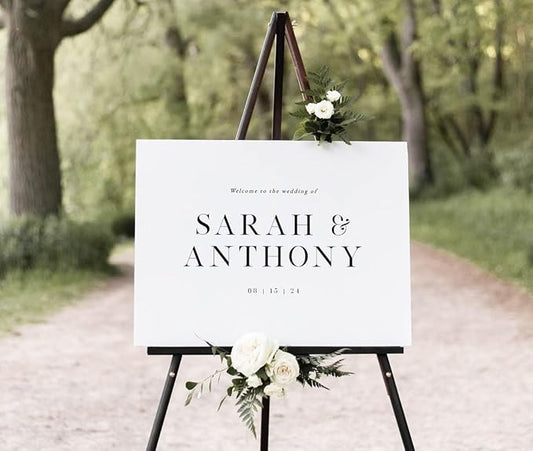 Personalized Wedding Welcome Sign, Welcome To Our Wedding Sign, Wedding Sign Board, Welcome Sign For Wedding, Wedding Yard Sign,Wedding Outdoor Sign #13, Full Size
