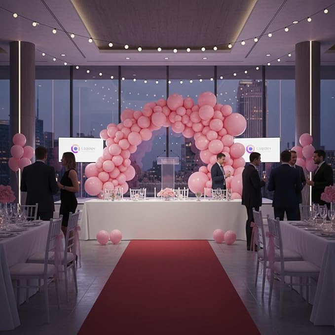 Balloon Garland Arch Kit – 146 Pcs Dusty Pink Balloons for Baby Shower, Birthday, Gender Reveal, Wedding Party – DIY Kit by Vellax™