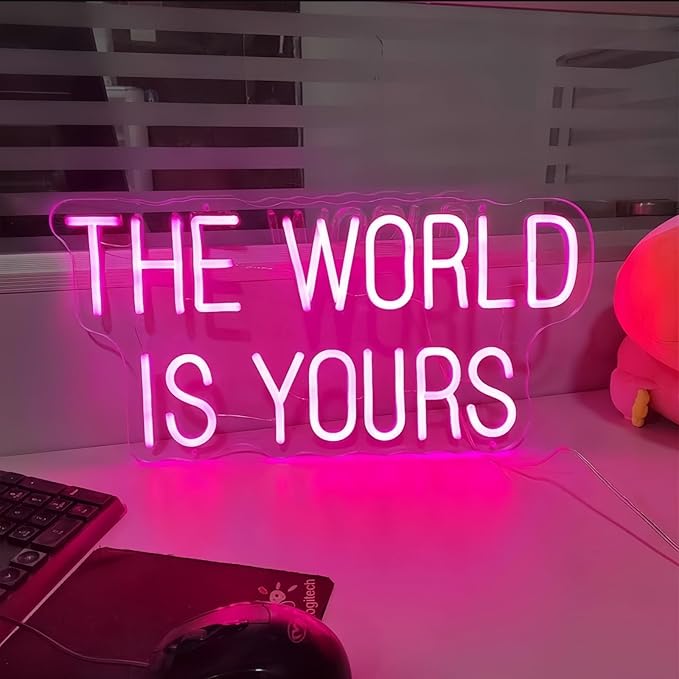 Ulalaza LED Neon Sign Night Light for Wall Party Décor Bedroom Room Bar Wedding Home Birthday Art Decoration Christmas with USB Chain Light Modulator 5v (Lets Party Blue)