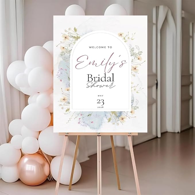 Wildflower Love in Bloom Bridal Shower Welcome Sign, Floral Bridal Shower Sign, Garden Bridal Welcome Sign