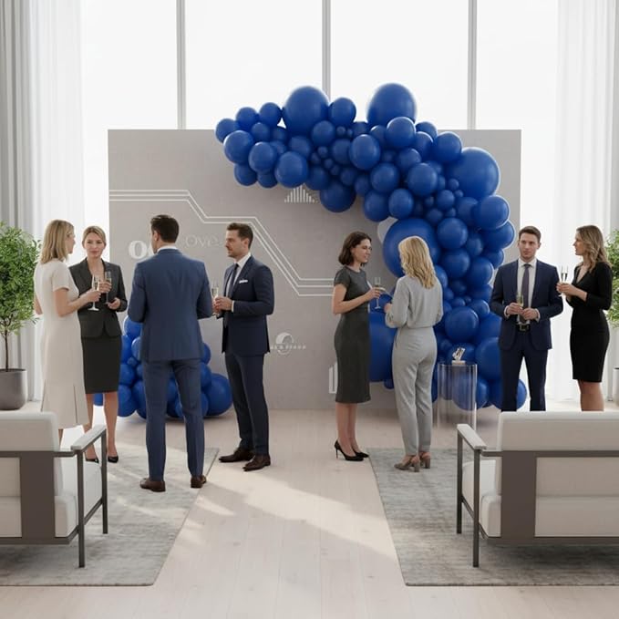 Balloon Garland Arch Kit – 146 Pcs Ultramarine Blue Balloons for Baby Shower, Birthday, Gender Reveal, Wedding Party – DIY Kit by Vellax™