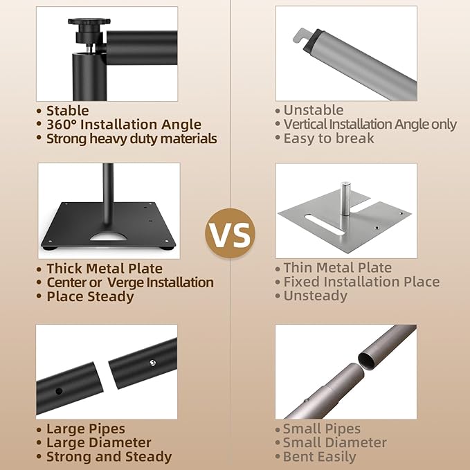 Pipe and Drape Stand Heavy Duty, 10FT x 10FT Backdrop Stand Heavy Duty, Adjustable Pipe and Drape Stand with Carrying Bag, Square Backdrop Stand for Party, Wedding Party Booth, Telescopic uprights