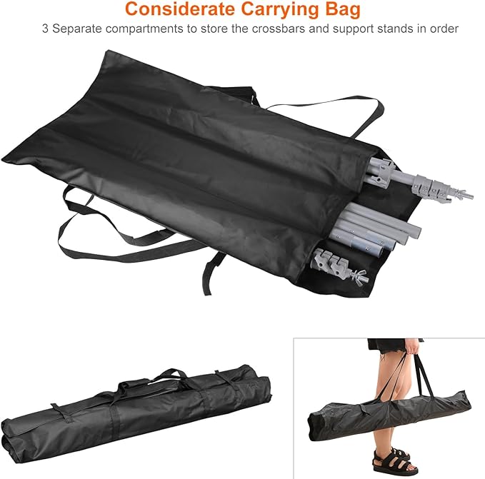 iMounTEK Backdrop Stand Photo Video Studio, 10Ft Wide Adjustable Backdrop Stand, Background Support System Kit with Clamps Carry Bag for Photography/Wedding/Party Decoration(Silver)