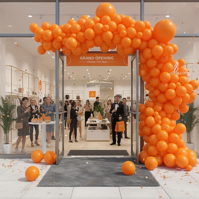 Balloon Garland Arch Kit – 146 Pcs Orange Balloons for Baby Shower, Birthday, Gender Reveal, Wedding Party – DIY Kit by Vellax™