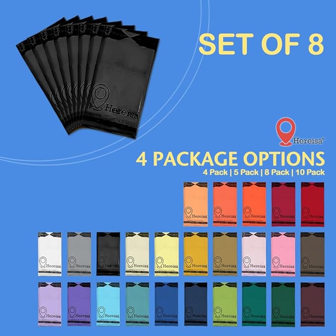 8-Pack Black Disposable Plastic Tablecloths Round 84 Inch Diameter - Heavy Duty Waterproof Party Table Covers for Weddings, Banquets & Events