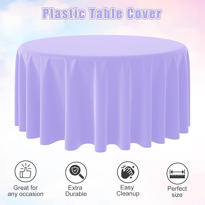 12 Pack Assorted Color Round Plastic Tablecloths Disposable Rainbow Tablecloth Colorful Round Table Covers for Rainbow Party Birthday Wedding Picnic Fiesta Home Party Decorations,12 Color,84Inch