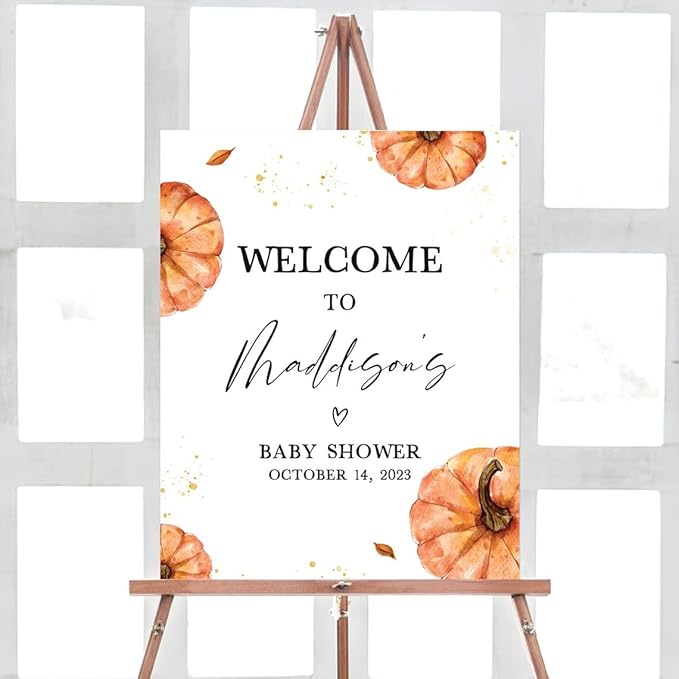 Baby Shower Sign, Editable Little Pumpkin Baby Shower Welcome Sign, Fall Minimalist Baby Shower Welcome Sign, Gender Neutral Autumn Pumpkin Sign, Baby Shower Signs, Baby Shower Yard Sign, Baby Shower Welcome Sign Board