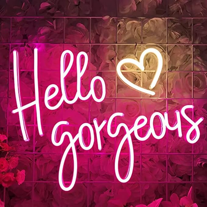 LED Neon Sign Night Light for Wall Party Décor Bedroom Room Bar Wedding Home Birthday Art Decoration Christmas with USB Chain Light modulator 5v (lets party blue)