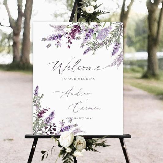 Personalized Wedding Welcome Sign, Welcome To Our Wedding Sign, Wedding Sign Board, Welcome Sign For Wedding, Wedding Yard Sign,Wedding Outdoor Sign #20, Full Size