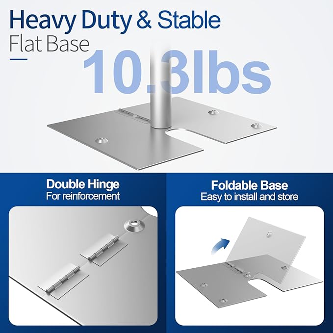 Pipe and Drape Backdrop Stand, 10x10ft Heavy Duty Adjustable Backdrop Frame with Metal Base, Background Holder for Parties Photography Wedding Photoshoot Decoration