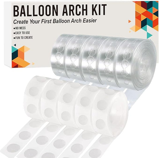 Balloon Arch Kit, 82ft Easy DIY Balloon Decorating Garland Strip and 500Pcs Glue Point Dots Tape for Balloon Arch, Decorations Making