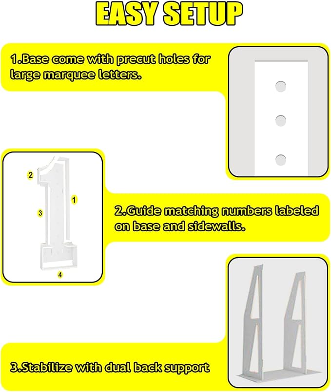 4FT Marquee Light Up Number, Giant Large Number PRE-CUT Foam Board Sign DIY Party Decor for Wedding, Birthday, Anniversary, Graduation, Holiday&Home Supplies (Number 7)