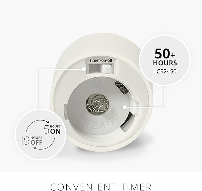 Luminara Moving Flame LED Flameless Tealight (1.4" x 2") Remote Ready Battery Operated Plastic LED Flameless Tea Light - Smooth Matte - Pearl Ivory (2-Pack White)