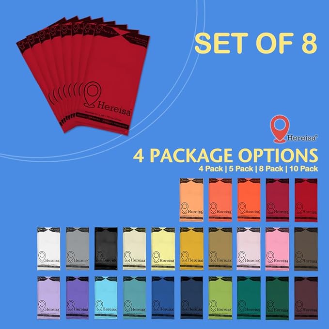 8-Count Red Disposable Plastic Tablecloths Rectangle 54x108 Inch - Extra Long Waterproof Banquet Table Covers for Parties & Catering