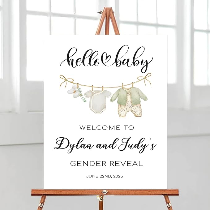 Signs For Boys And Girls, Gender Reveal Signs, Modern Gender Reveal Signs, Personalized Gender Reveal Signs, Custom Baby Gender Reveal Signs, Backyard Reveal Signs