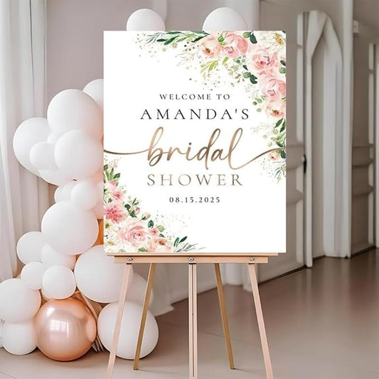 Bridal Shower Sign, Flower Bridal Shower, Greenery Shower Decoration, Greenery Welcome Sign, Bridal Shower Welcome Sign, Bridal Shower Yard Sign, Bridal Shower Sign, Wedding Welcome Signs