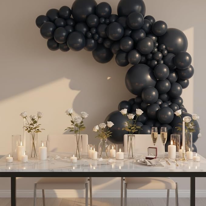 Balloon Garland Arch Kit – 146 Pcs Night Blue Balloons for Baby Shower, Birthday, Gender Reveal, Wedding Party – DIY Kit by Vellax™